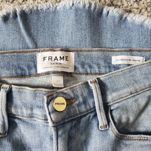 Frame Le Skinny De Jeanne Flounce‎ Flare Crop Jeans - Picture 4 of 4